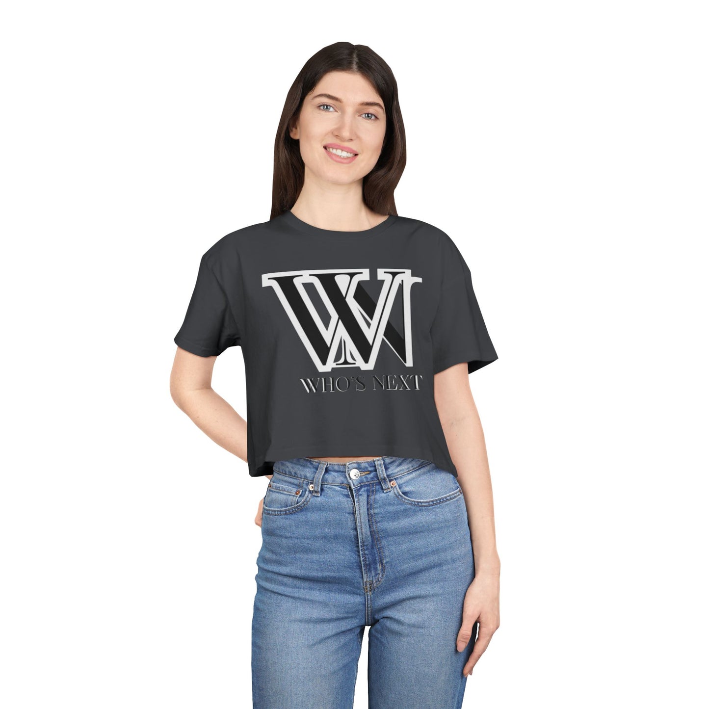 Crop Tee - T shirt girl who’s next design for confident women