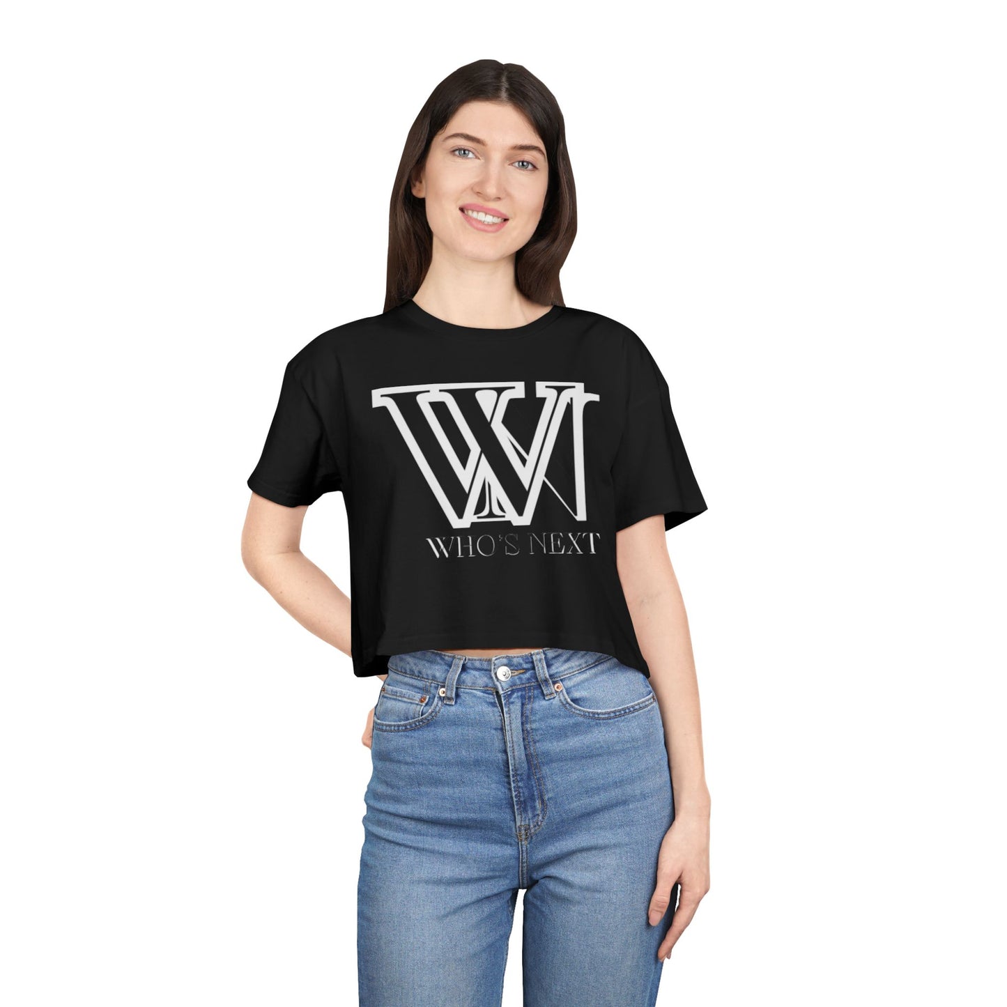 Crop Tee - T shirt girl who’s next design for confident women