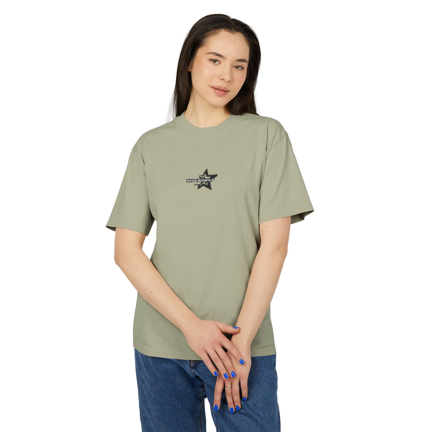 Vintage-Inspired Unisex Heavy Tee with Star Design, Casual Fashion, Everyday Wear, Gift for Him/Her, Summer Essential, Comfy Tees