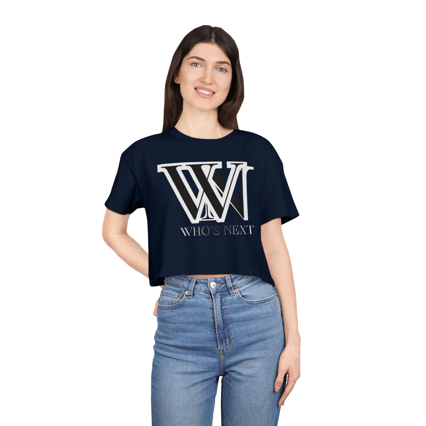 Crop Tee - T shirt girl who’s next design for confident women