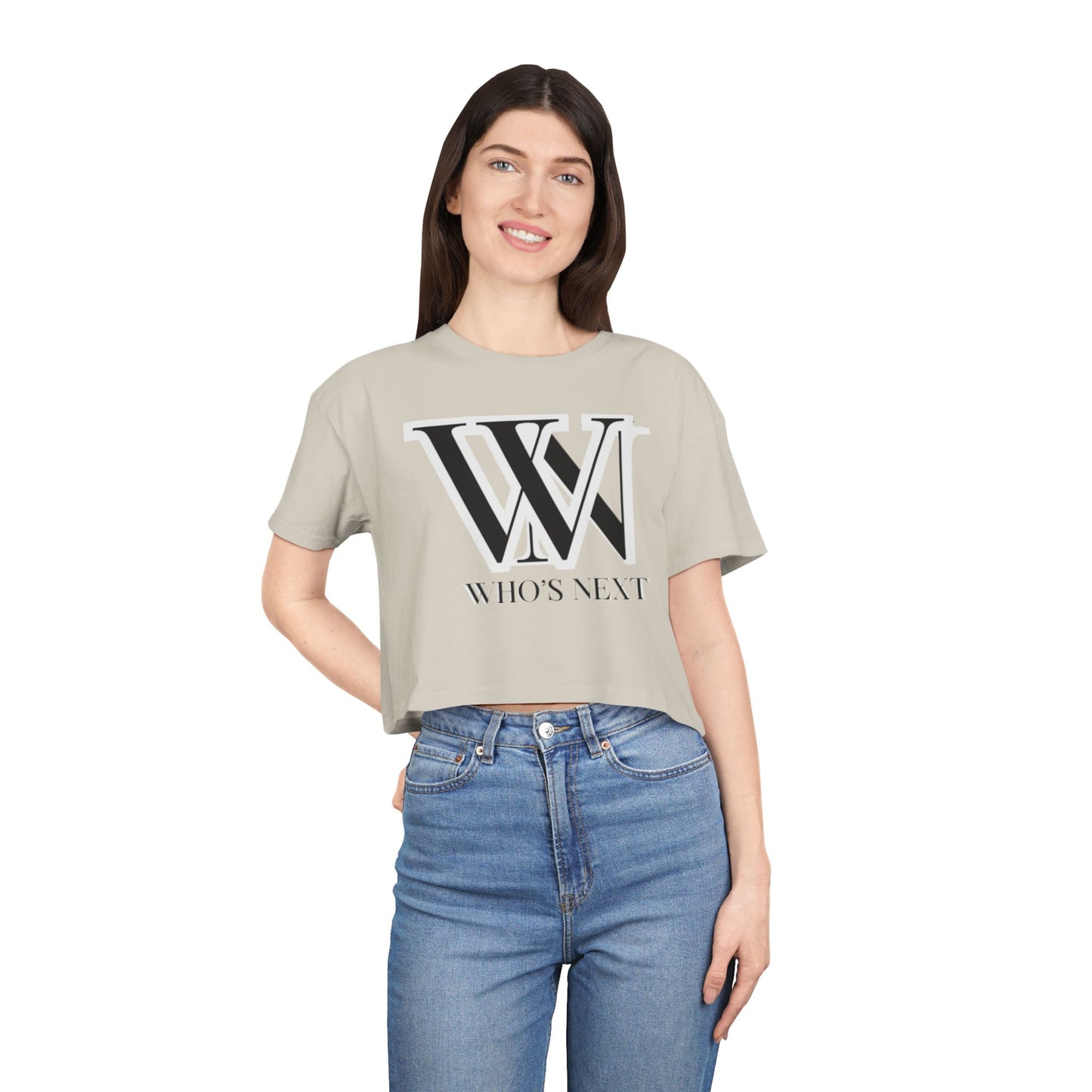 Crop Tee - T shirt girl who’s next design for confident women