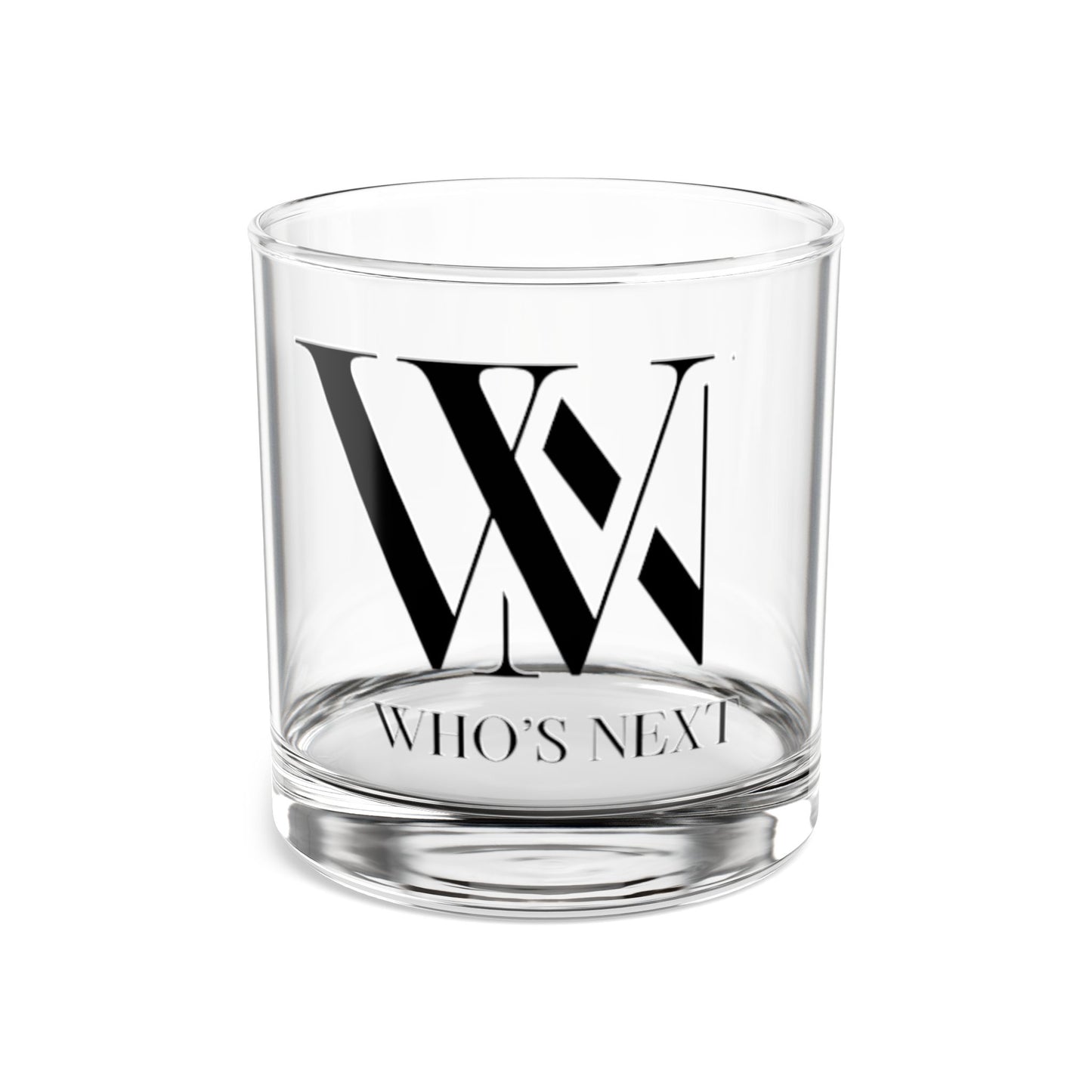 Personalized 10oz Rocks Glass - ‘Who’s Next’ Engraved Drinkware for Whiskey Lovers
