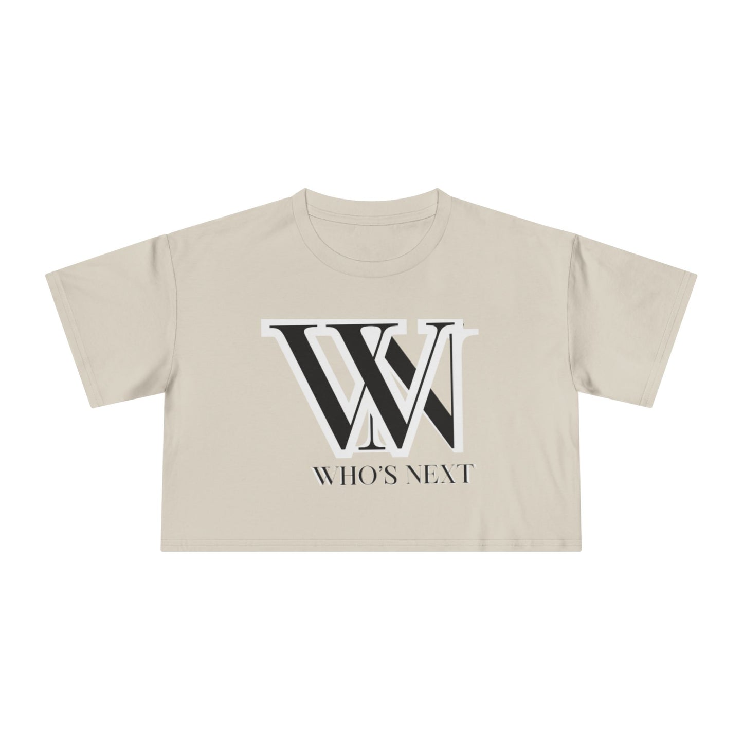 Crop Tee - T shirt girl who’s next design for confident women