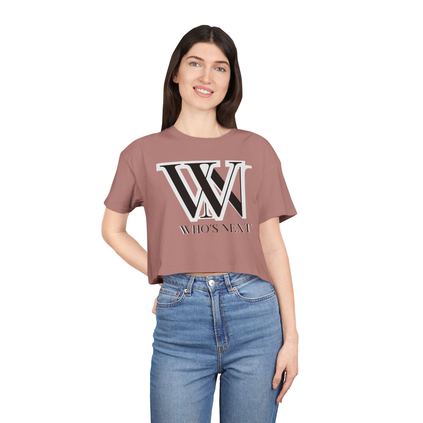 Crop Tee - T shirt girl who’s next design for confident women