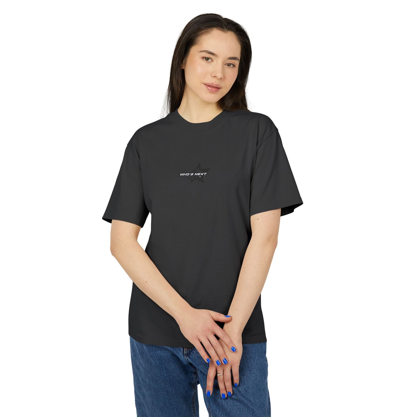 Vintage-Inspired Unisex Heavy Tee with Star Design, Casual Fashion, Everyday Wear, Gift for Him/Her, Summer Essential, Comfy Tees