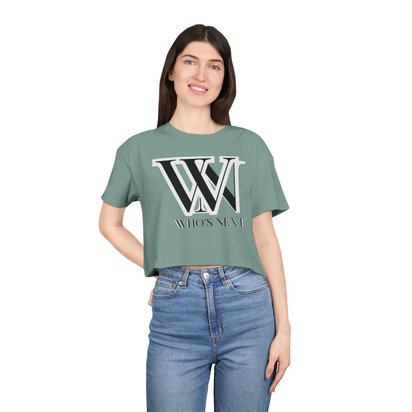 Crop Tee - T shirt girl who’s next design for confident women
