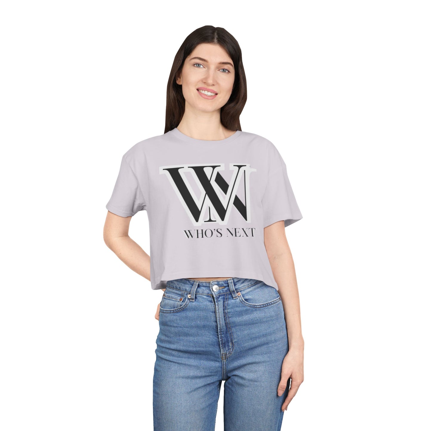 Crop Tee - T shirt girl who’s next design for confident women