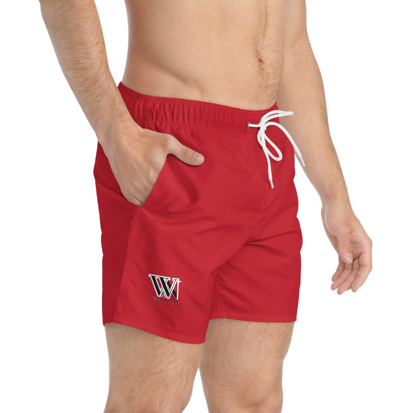 Men's Red Swim Trunks - Perfect for Summer Beach Days