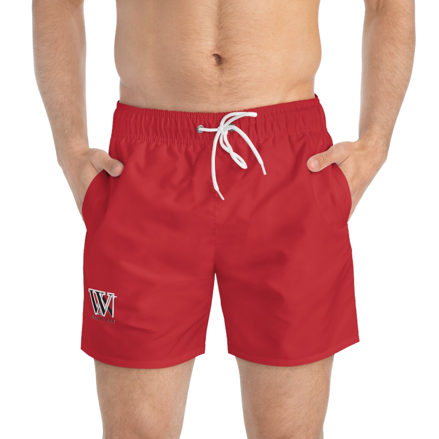 Men's Red Swim Trunks - Perfect for Summer Beach Days