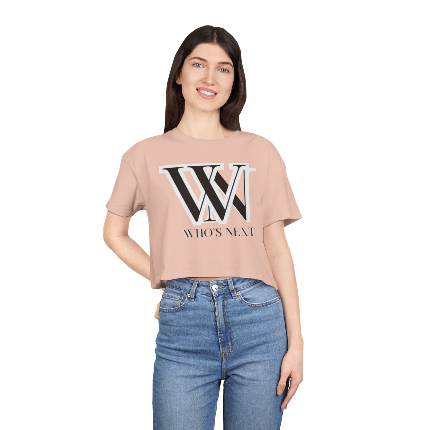 Crop Tee - T shirt girl who’s next design for confident women
