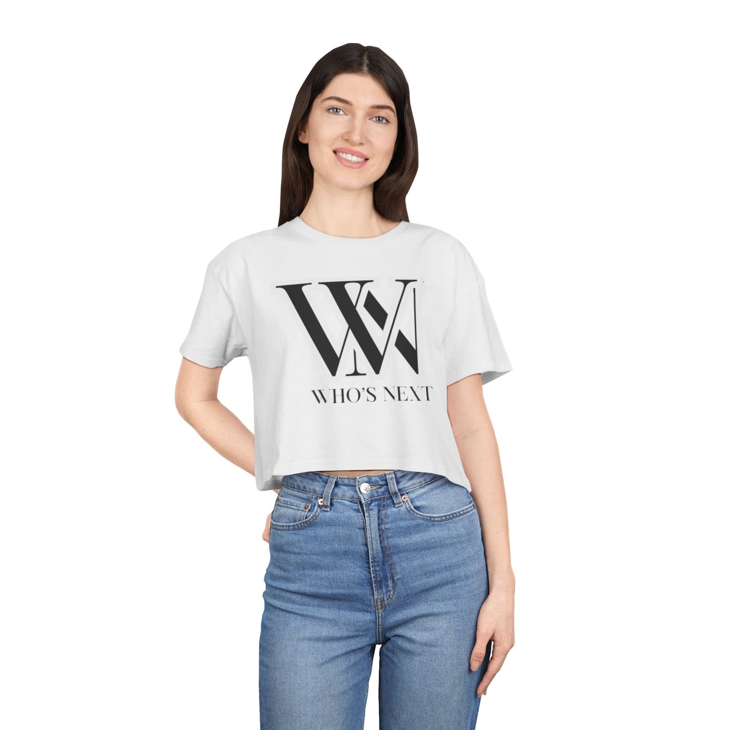 Crop Tee - T shirt girl who’s next design for confident women