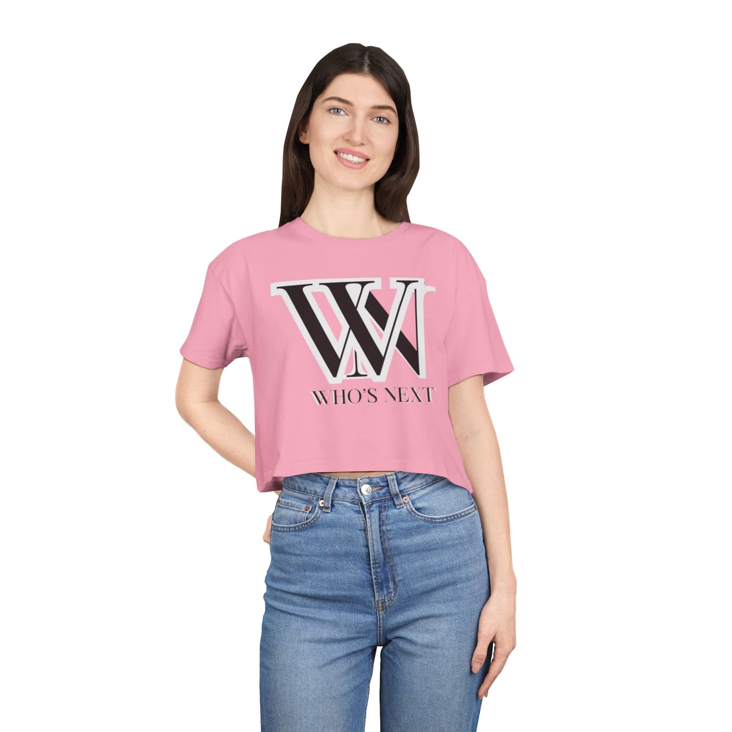 Crop Tee - T shirt girl who’s next design for confident women