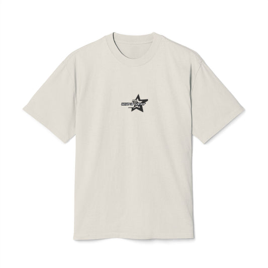 Vintage-Inspired Unisex Heavy Tee with Star Design, Casual Fashion, Everyday Wear, Gift for Him/Her, Summer Essential, Comfy Tees