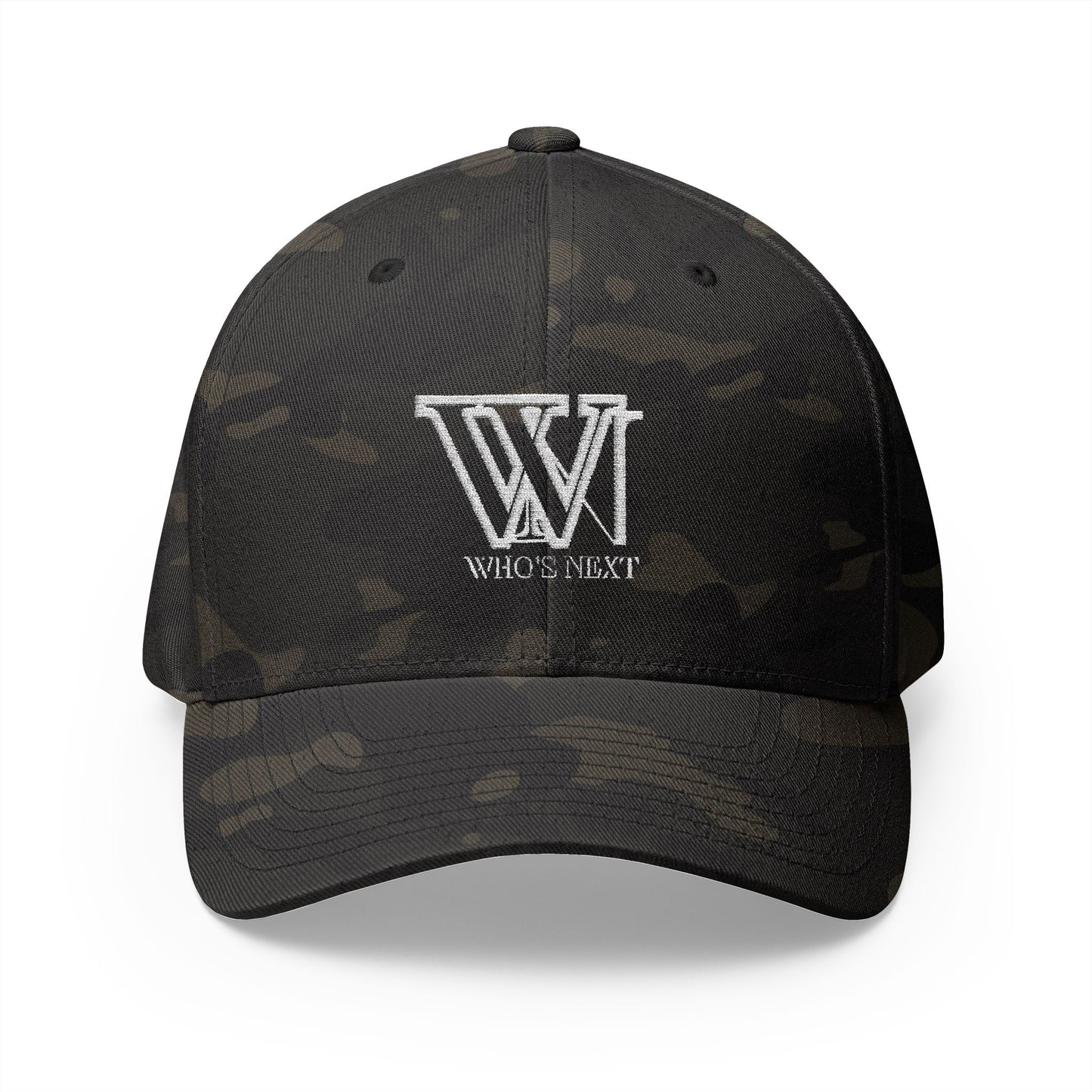 Stylish Closed-Back Cap with 'Who's Next' Embroidery - Perfect for Casual Outings