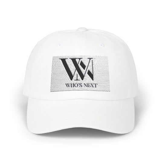 Classic Dad Cap - Stylish ‘Who’s Next’ White Baseball Hat for Trendsetters