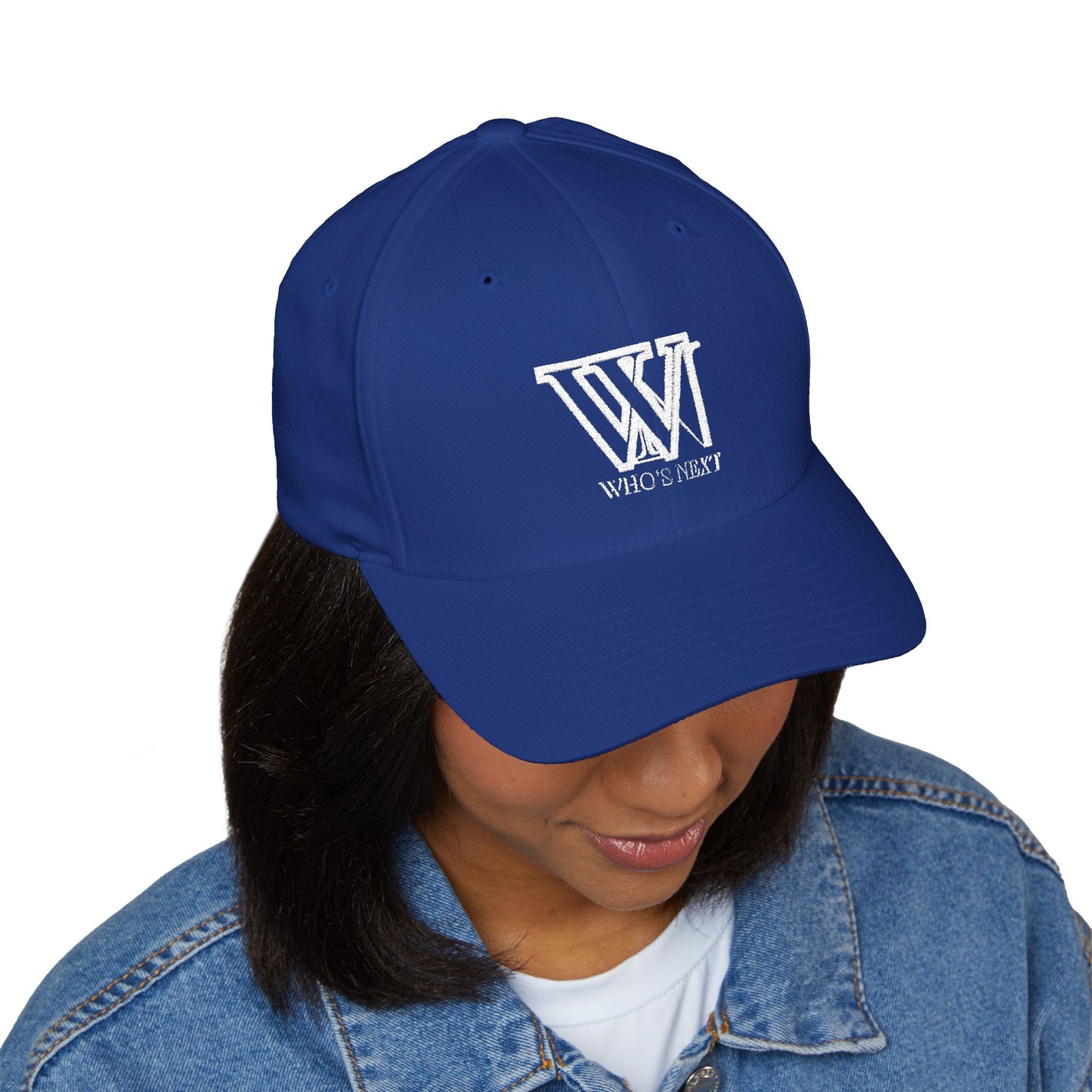 Stylish Closed-Back Cap with 'Who's Next' Embroidery - Perfect for Casual Outings
