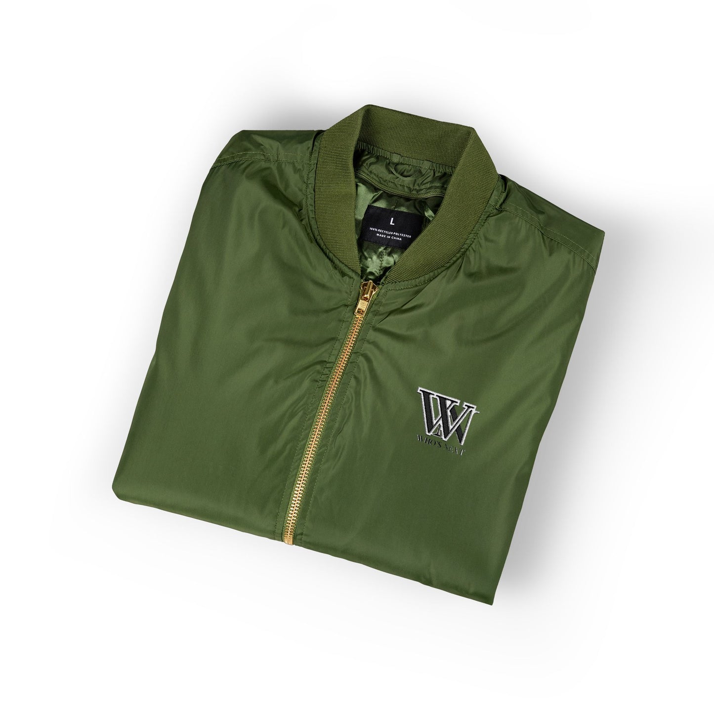 Embroidered Bomber Jacket - 'Who's Next' Design