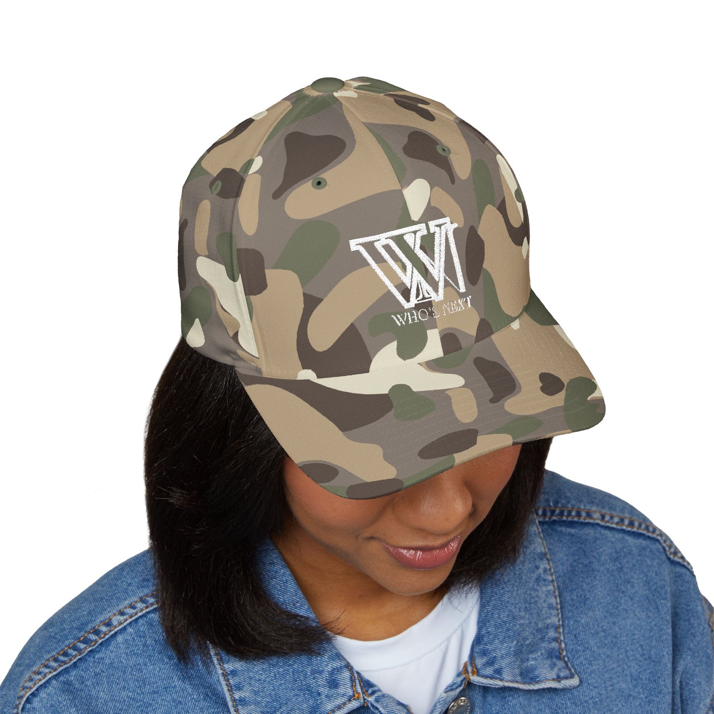 Stylish Closed-Back Cap with 'Who's Next' Embroidery - Perfect for Casual Outings