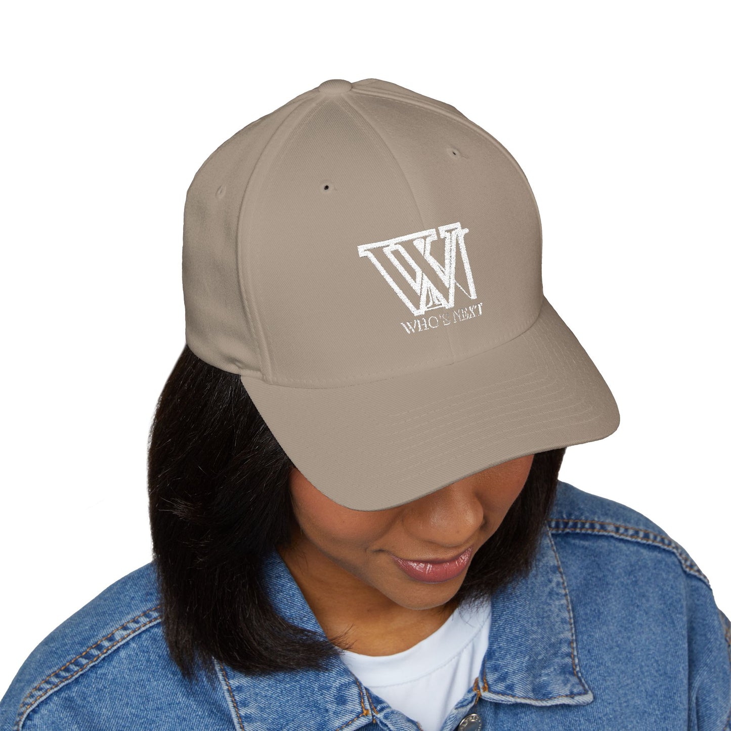 Stylish Closed-Back Cap with 'Who's Next' Embroidery - Perfect for Casual Outings