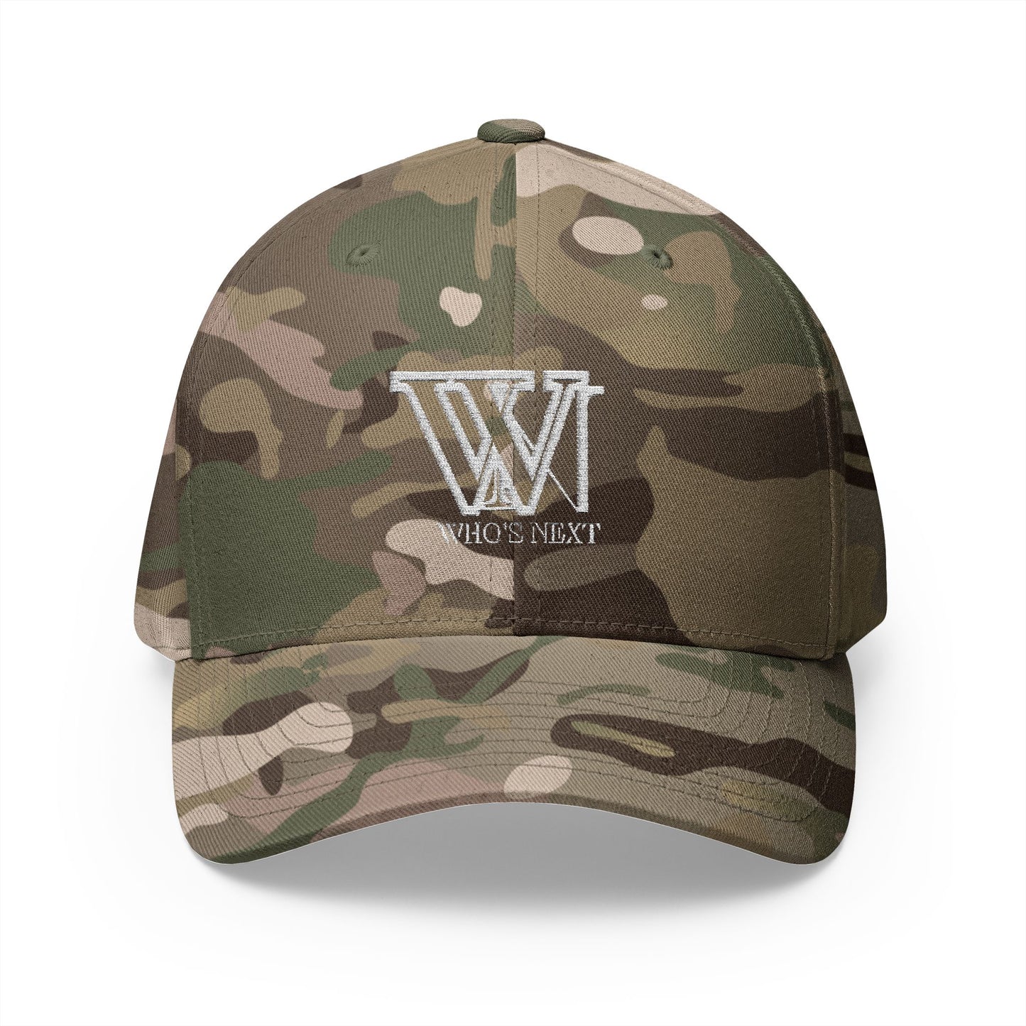 Stylish Closed-Back Cap with 'Who's Next' Embroidery - Perfect for Casual Outings