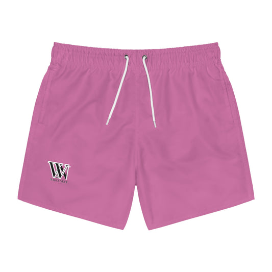 Men's Stylish Pink Swim Trunks - Perfect for Beach & Pool Days
