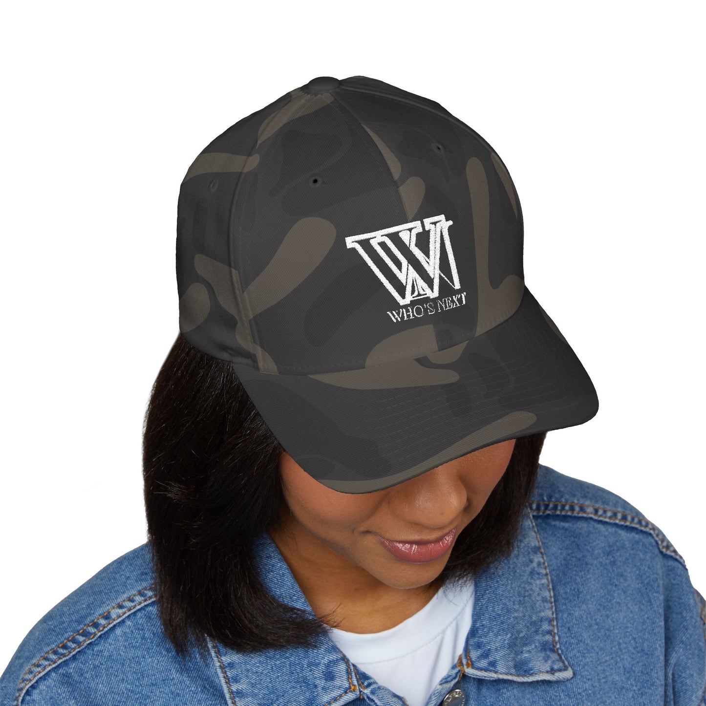 Stylish Closed-Back Cap with 'Who's Next' Embroidery - Perfect for Casual Outings