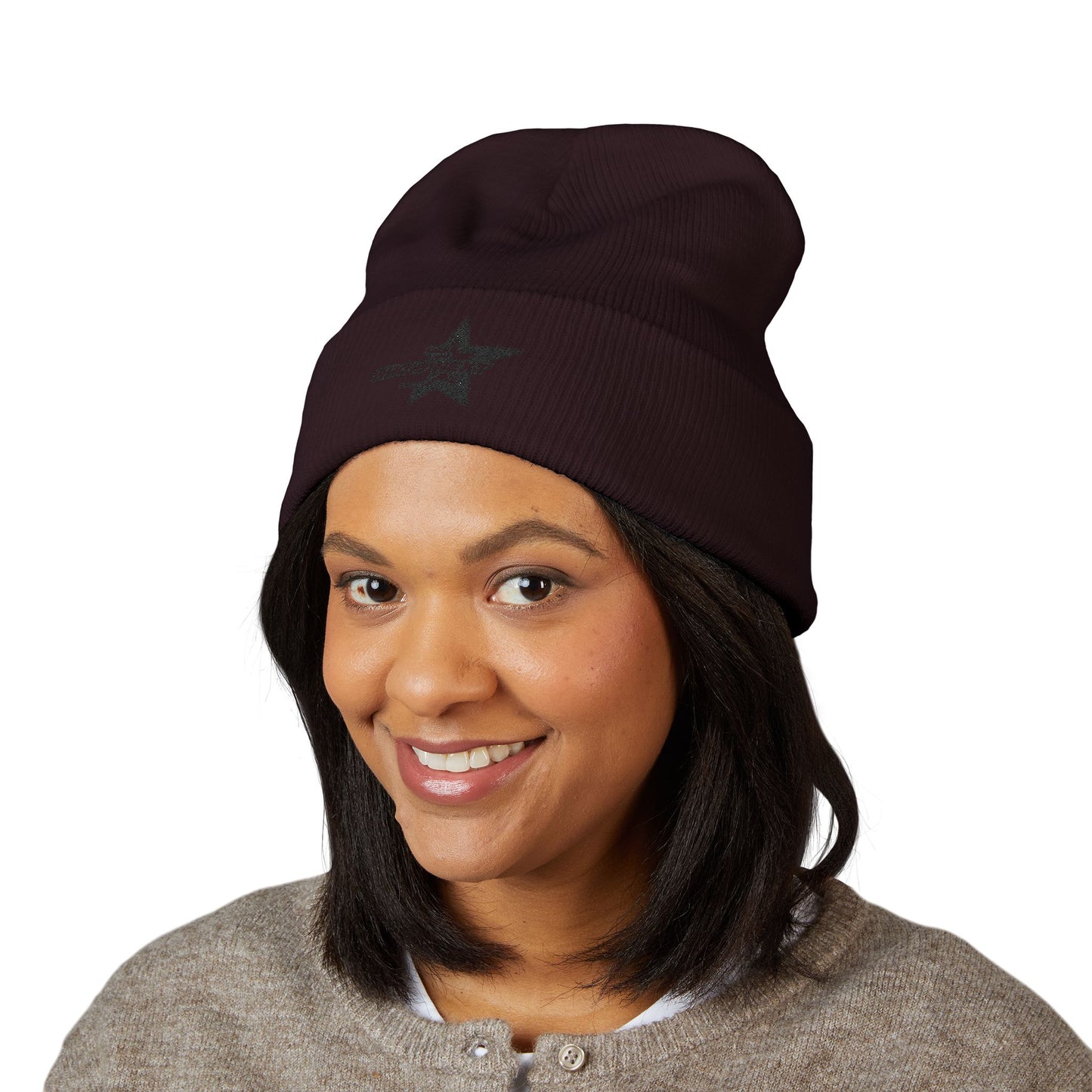 Beanie Hat 'Who's Next' Embroidery