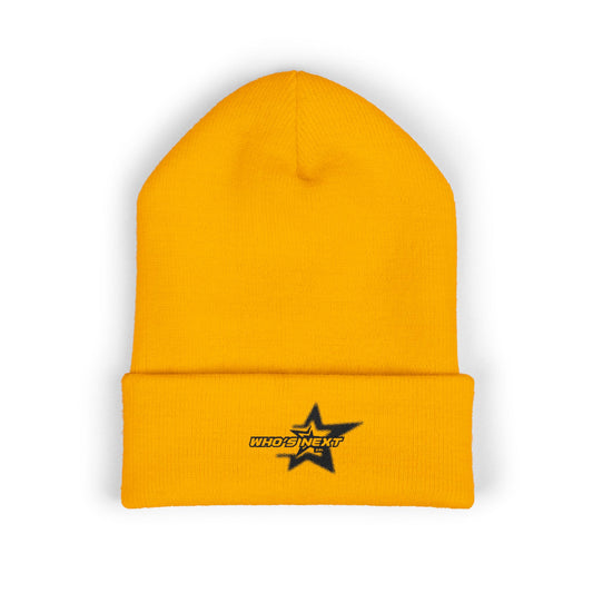 Beanie Hat 'Who's Next' Embroidery